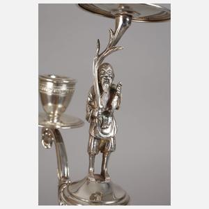 Figürlicher Silberleuchter