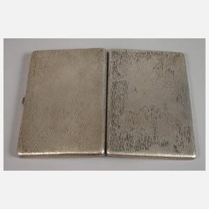 Silber zwei Zigarettendosen