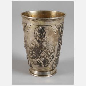 Silber Prunkbecher Gustav Adolf II. von Schweden