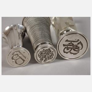 Silber sechs Petschafte