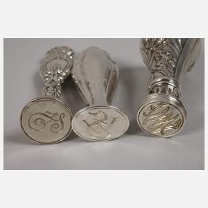 Silber sechs Petschafte