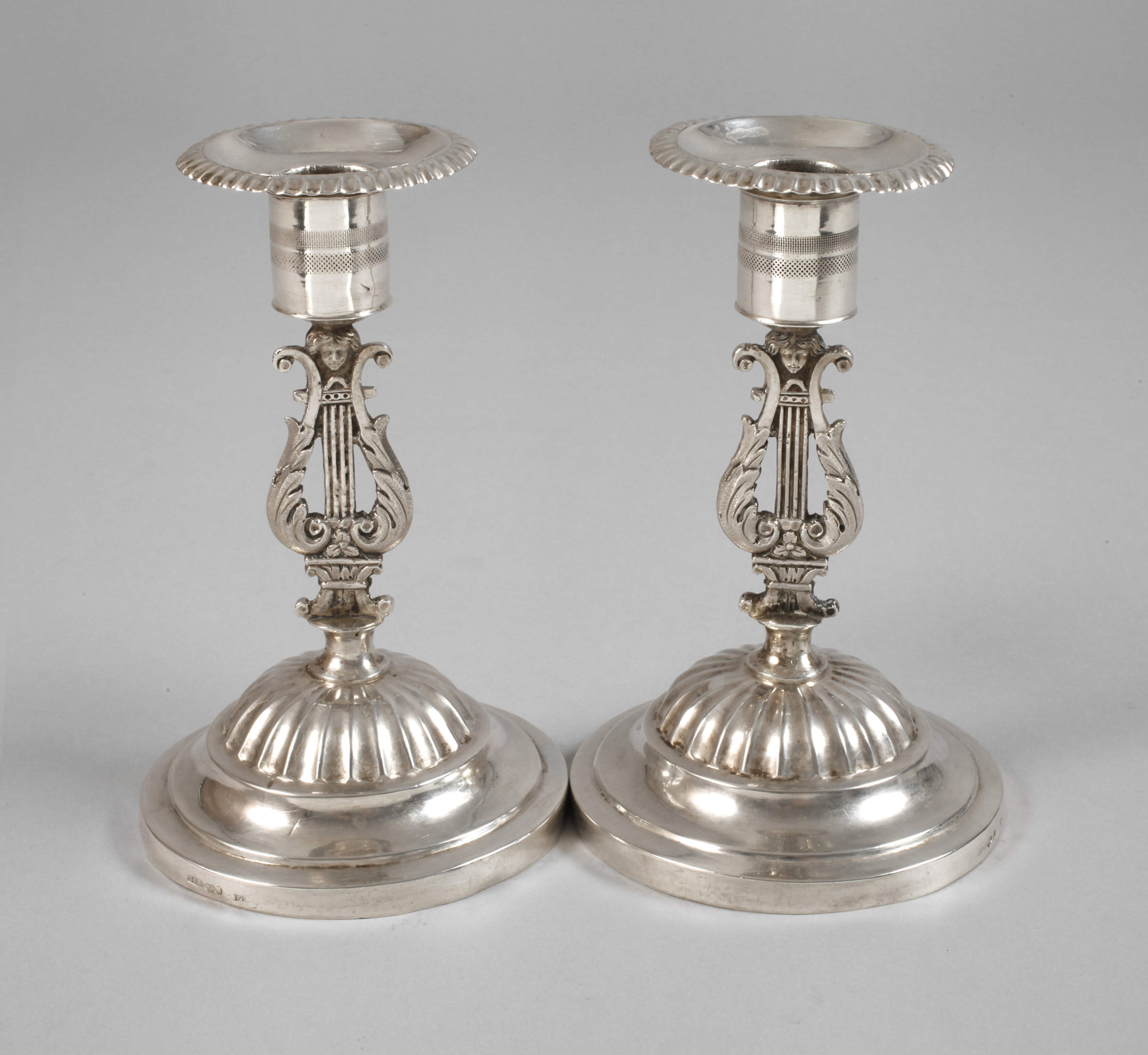 Paar Silberleuchter Schweden