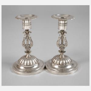 Paar Silberleuchter Schweden