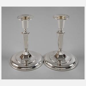 Paar Silberleuchter Schweden