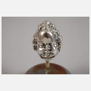 Silber Kopf eines Cherub