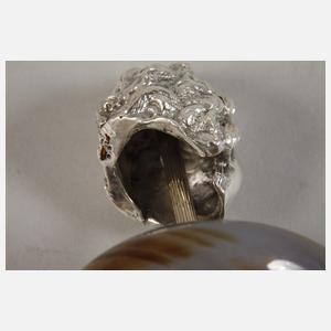 Silber Kopf eines Cherub