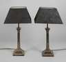 Silber Paar Tischlampen England