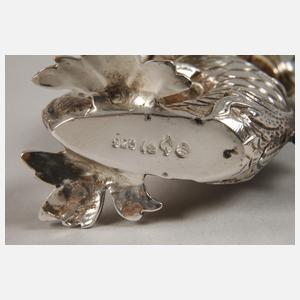 Paar figürliche Salzstreuer im Barockstil