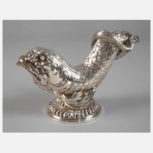 Silber figürliche Karaffe als Fisch