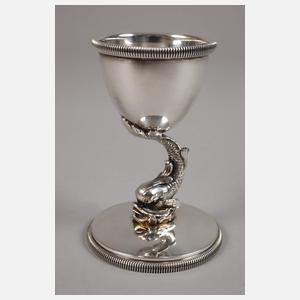 Silber Paar Eierbecher Historismus