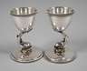 Silber Paar Eierbecher Historismus