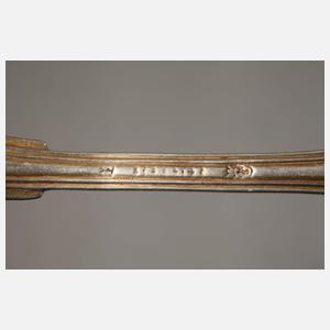 Sechs Kaffeelöffel Vermeil