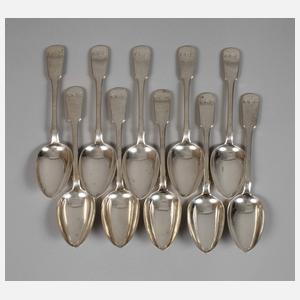 Silber zehn Speiselöffel