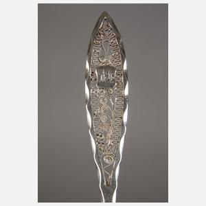 Zwölf Kaffeelöffel Silber Filigranarbeit