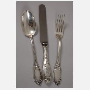 Silber umfangreiches Besteck aus Adelsbesitz