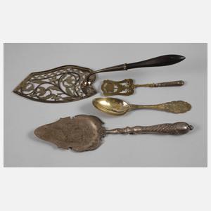 Silber Konvolut Vorlegeteile