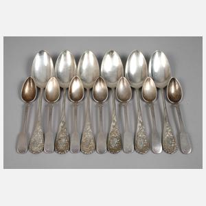 Silber Konvolut Löffel