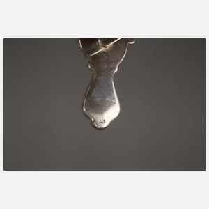 Silber zwölf Messerbänkchen im gotischen Stil