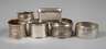 Silber sechs Serviettenringe