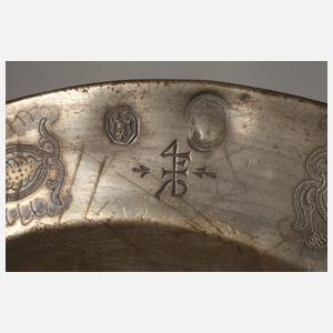 Zinnteller Doppeladler