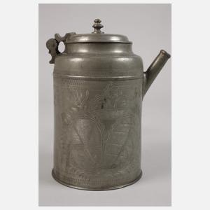 Schokoladenkanne Zinn