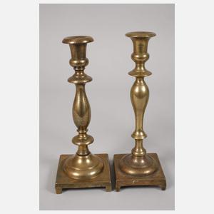 Sechs Messingleuchter