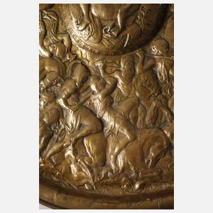 Große Prunkwandplatte Amazonenschlacht