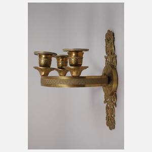 Paar klassizistische Wandleuchter