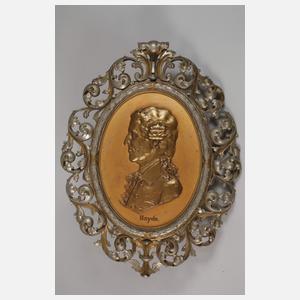 Paar große Eisengussreliefs