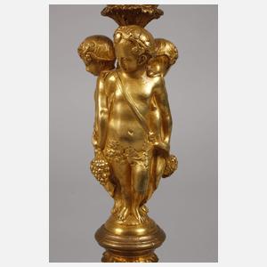 Paar figürliche Bronzeleuchter