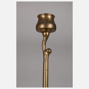 Paar Designleuchter Messing