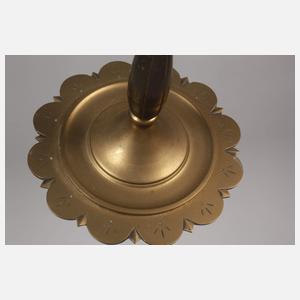 Paar Designleuchter Messing