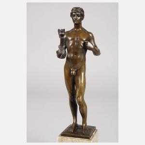 Olympionike mit Göttin Victoria