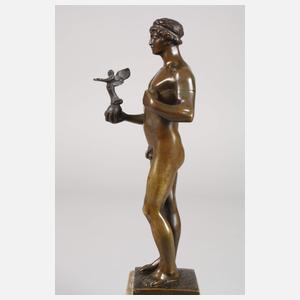 Olympionike mit Göttin Victoria