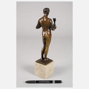 Olympionike mit Göttin Victoria