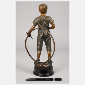 Carl Kauba, Junge mit Reifen