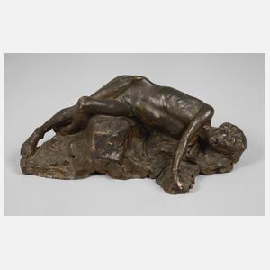 Arnold Rechberg attr., Bozetto liegender Akt