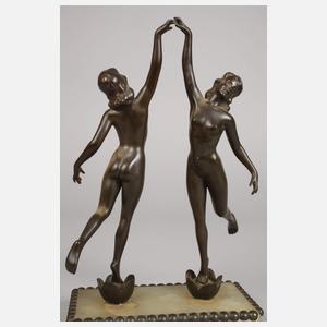 Paar Art déco-Tänzerinnen