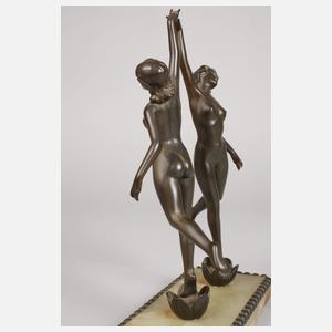 Paar Art déco-Tänzerinnen