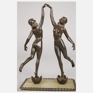 Paar Art déco-Tänzerinnen