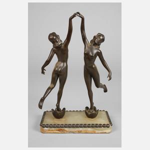 Paar Art déco-Tänzerinnen