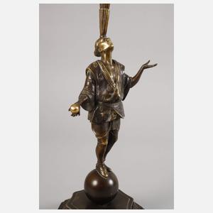 Roland Paris, figürliche Tischlampe "Jongleur"