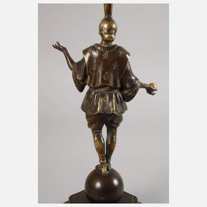 Roland Paris, figürliche Tischlampe "Jongleur"