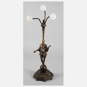 Roland Paris, figürliche Tischlampe "Jongleur"