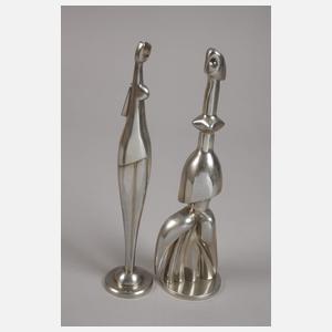 Sechs moderne Skulpturen