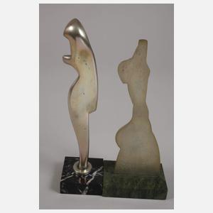 Sechs moderne Skulpturen