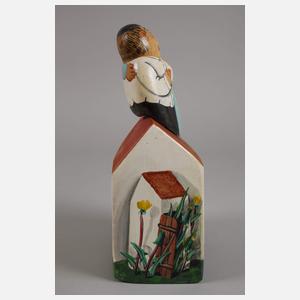 Lothar Sell, Haus mit Paar auf dem Dach