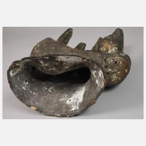 Brutalistische Skulptur einer Hand