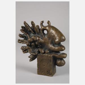 Hubertus von Pilgrim, surrealistischer Bronzekopf