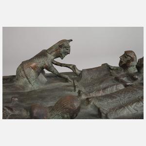 Reliefbildplatte Fußwaschung